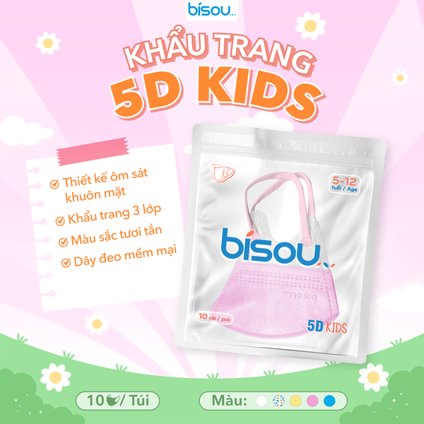 Khẩu trang 5D kids