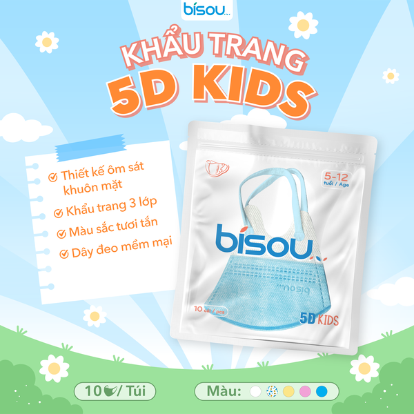 Khẩu trang 5D kids