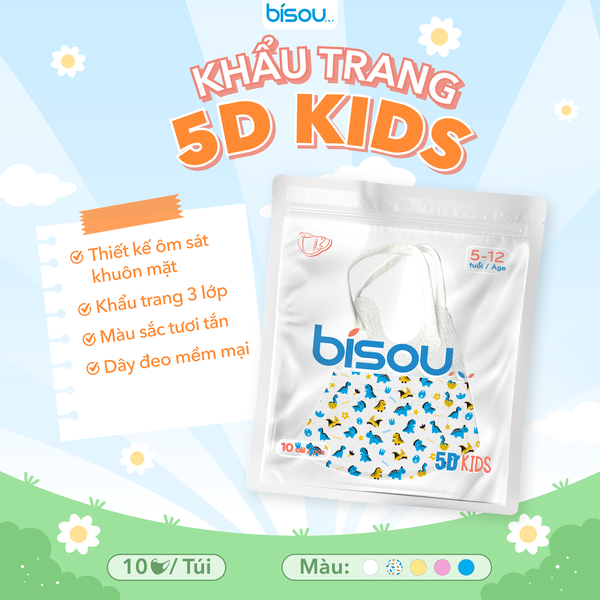Khẩu trang 5D kids