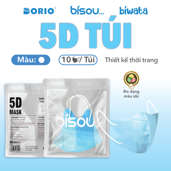 Khẩu trang người lớn 5D túi