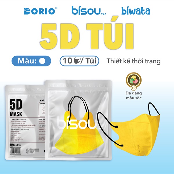 Khẩu trang người lớn 5D túi