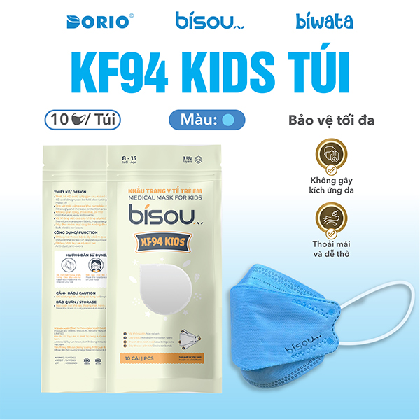 Khẩu trang trẻ em KF 94 baby túi