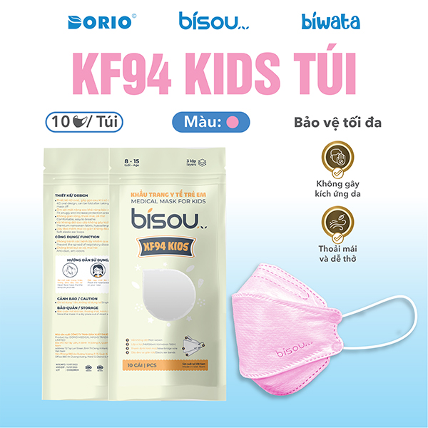 Khẩu trang trẻ em KF 94 baby túi