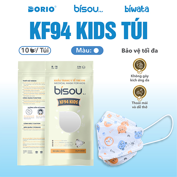 Khẩu trang trẻ em KF 94 baby túi