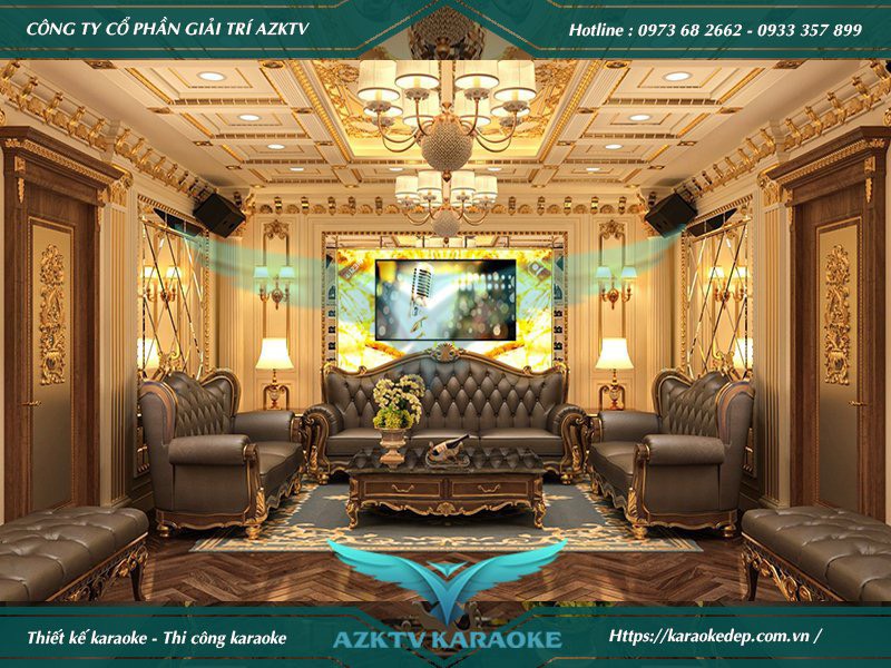 Thiết kế thi công nội thất phòng hát - Thiết Kế Nội Thất Karaoke - Công Ty Cổ Phần Giải Trí AZKTV