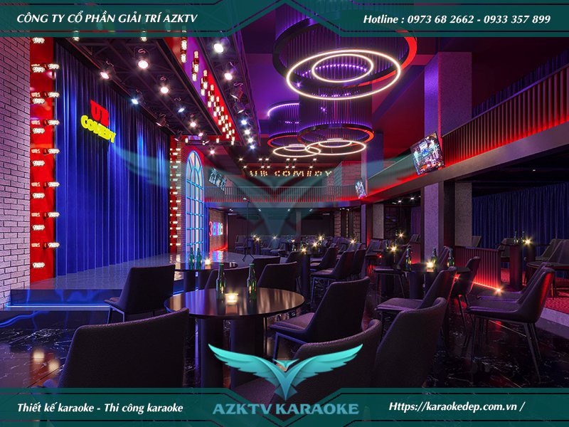 Thiết kế thi công nội thất phòng hát - Thiết Kế Nội Thất Karaoke - Công Ty Cổ Phần Giải Trí AZKTV
