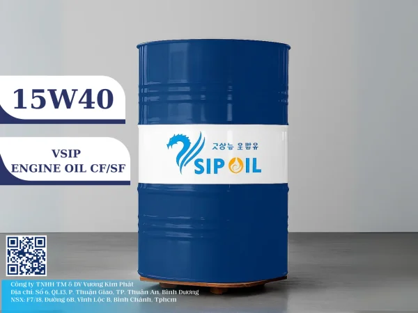 Dầu động cơ Vsip Engine Oil CF/SF SAE 15w40 - Dầu Thủy Lực Kim Phát - Công Ty TNHH Thương Mại Và Dịch Vụ Vương Kim Phát