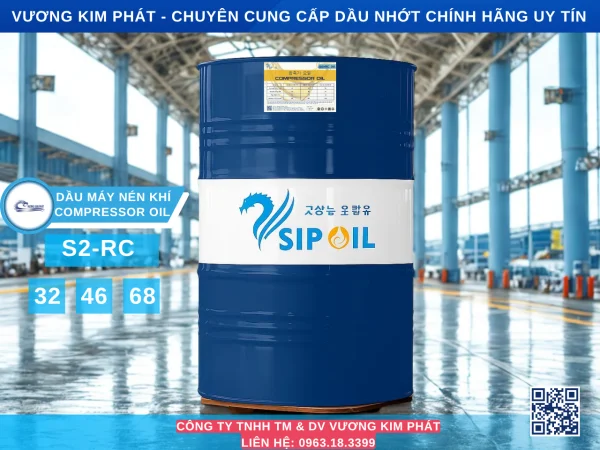 Dầu máy nén khí Vsip Compressor Oil S2 RC - Dầu Thủy Lực Kim Phát - Công Ty TNHH Thương Mại Và Dịch Vụ Vương Kim Phát