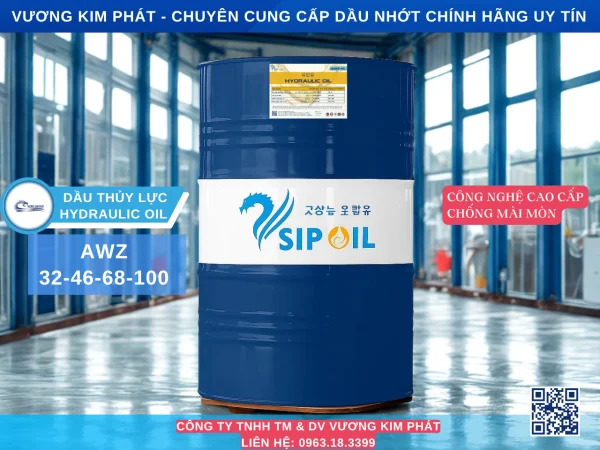 Dầu thủy lực Vsip Awz 32 46 68 100 - Dầu Thủy Lực Kim Phát - Công Ty TNHH Thương Mại Và Dịch Vụ Vương Kim Phát