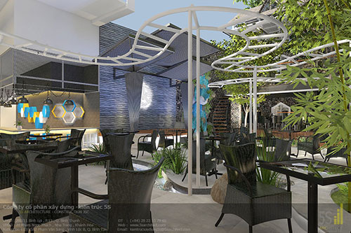 Thiết kế quán cafe - Công Ty CP Kiến Trúc Xây Dựng 5S
