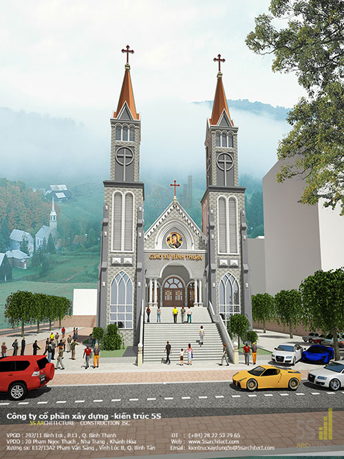 Thiết kế nhà thờ - Công Ty CP Kiến Trúc Xây Dựng 5S