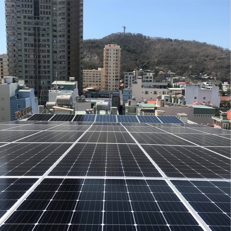 Hệ thống điện mặt trời doanh nghiệp 15kWp – KS Hoàng Linh