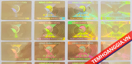 In tem chống giả Hologram - Chi Nhánh - Công Ty Cổ Phần Giải Pháp Đóng Gói Hoàng Gia