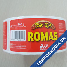 In tem nhãn sản phẩm - Chi Nhánh - Công Ty Cổ Phần Giải Pháp Đóng Gói Hoàng Gia