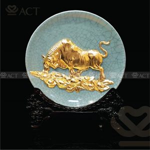 Đĩa biểu trưng dát vàng - Quà Tặng Vàng ACT GOLD - Công Ty TNHH Sản Xuất & Thương Mại Quốc Tế ACT