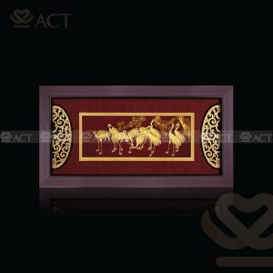 Tranh tùng hạc - Quà Tặng Vàng ACT GOLD - Công Ty TNHH Sản Xuất & Thương Mại Quốc Tế ACT
