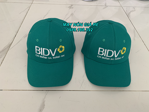 Nón kết ngân hàng BIDV - Mũ Nón Tiến Mạnh - Công Ty TNHH May Nón Tiến Mạnh