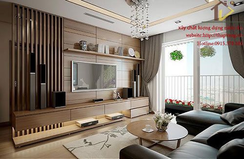 Thiết kế nội thất phòng khách - Xây Dựng Tháp Vàng - Công Ty TNHH Xây Dựng Tháp Vàng