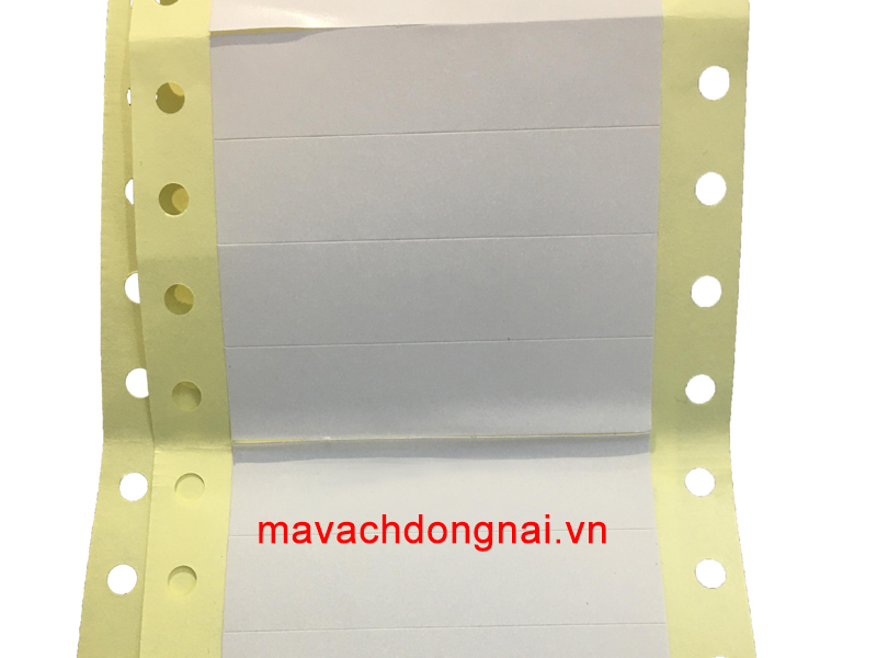 Tem Decal đục lỗ 2 biên - In Tem Nhãn Decal Mã Vạch Đồng Nai - Công Ty TNHH Mã Vạch Đồng Nai
