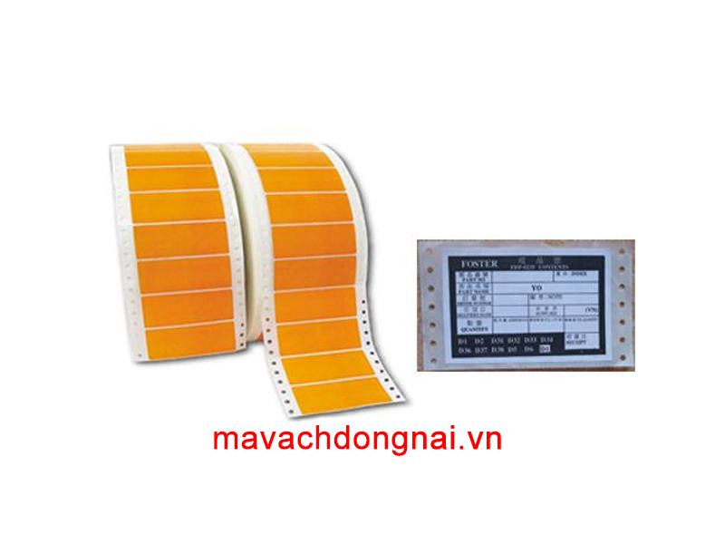 Tem Decal đục lỗ 2 biên - In Tem Nhãn Decal Mã Vạch Đồng Nai - Công Ty TNHH Mã Vạch Đồng Nai