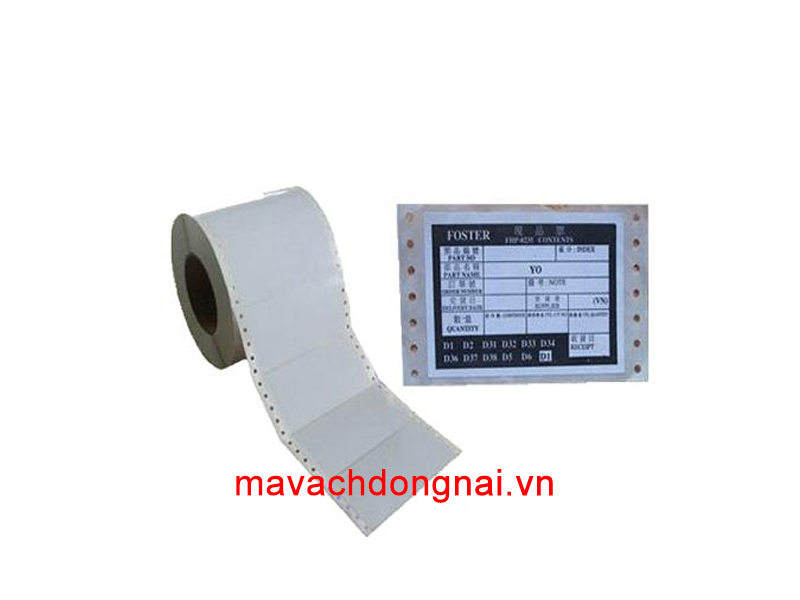 Tem Decal đục lỗ 2 biên - In Tem Nhãn Decal Mã Vạch Đồng Nai - Công Ty TNHH Mã Vạch Đồng Nai