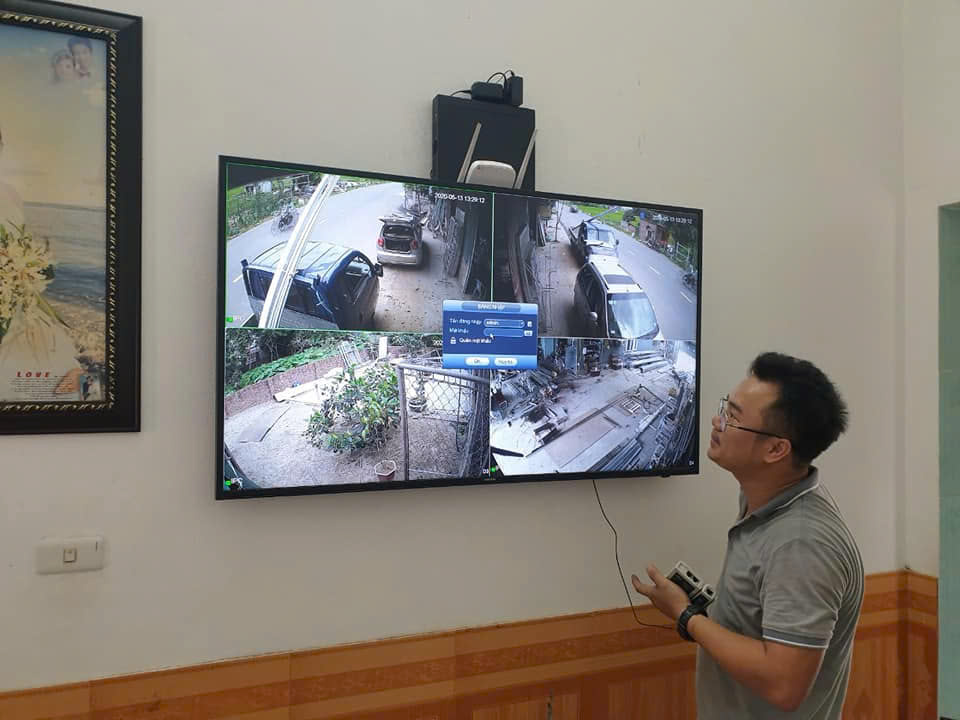 Hình ảnh lắp đặt camera  - Thiết Bị Văn Phòng Thái Bình Minh - Công Ty Cổ Phần Công Nghệ Thái Bình Minh