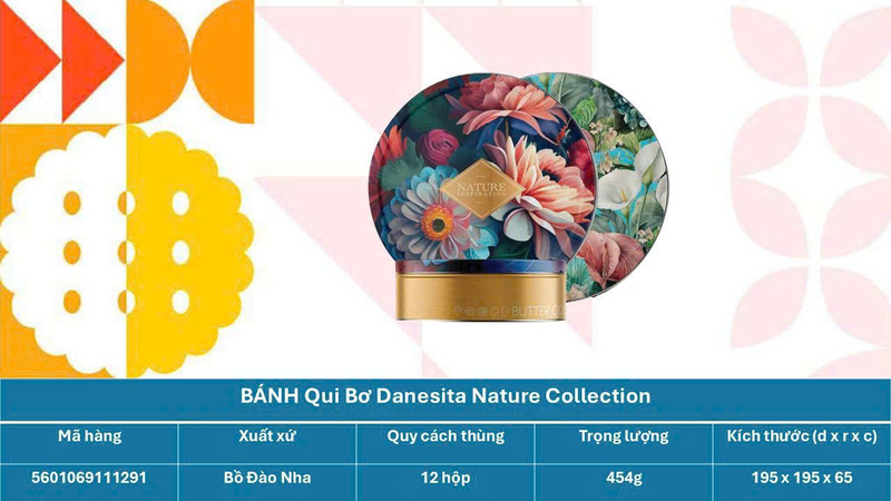 Bánh qui bơ Danesita Nature Collection - Quà Tết & Hạt Dinh Dưỡng Cô Ba Chang - Công Ty TNHH Thương Mại Dịch Vụ Cô Ba Chang