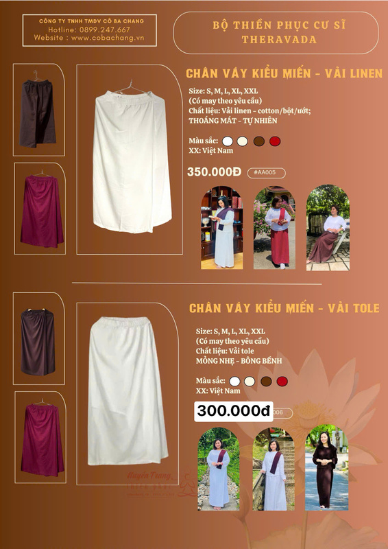 Chân váy kiểu miến