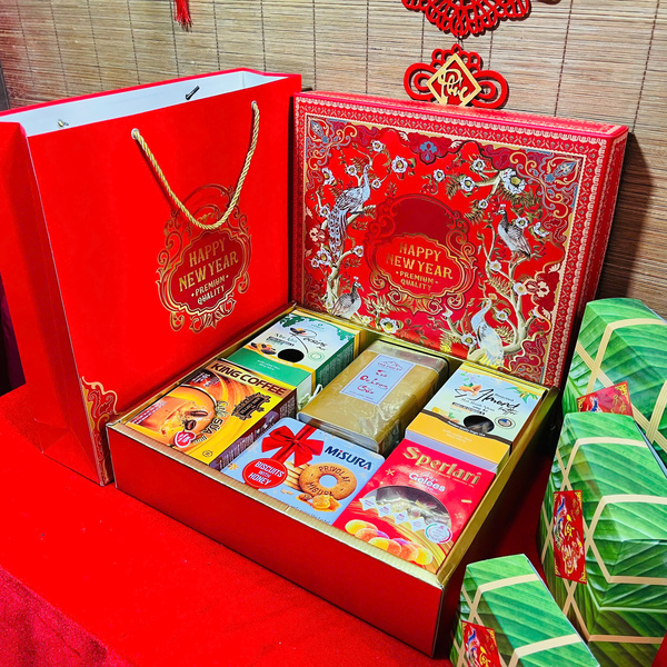 Giỏ quà tết, hộp quà tết mix theo yêu cầu