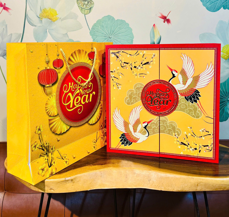 Giỏ quà tết, hộp quà tết mix theo yêu cầu