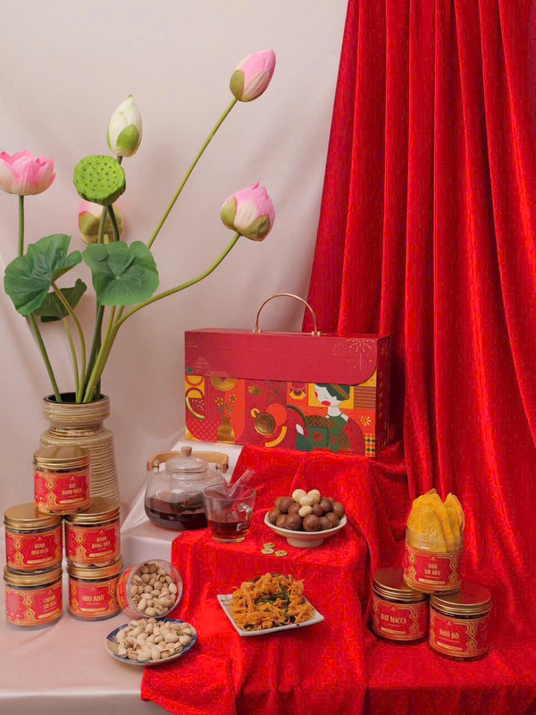 Giỏ quà tết, hộp quà tết mix theo yêu cầu