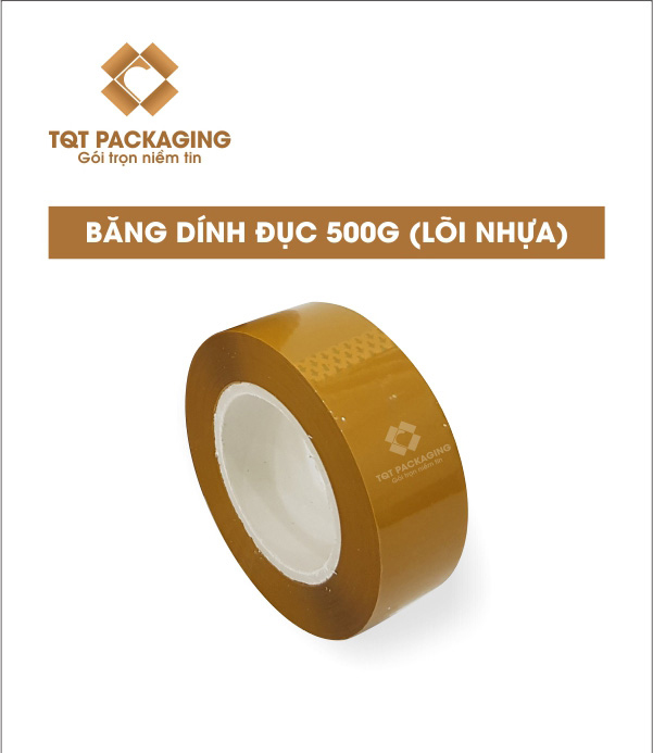 Băng dính đục 500 gam (lõi nhựa) - Thùng Carton In Flexo - Chi Nhánh Công Ty TNHH Bao Bì TQT Tại Hà Nội