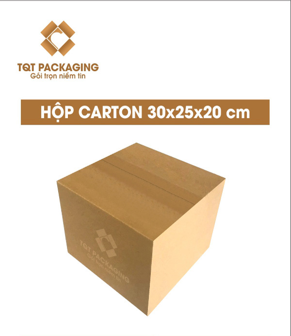 Hôp carton size 9: 30x25x20 cm - Thùng Carton In Flexo - Chi Nhánh Công Ty TNHH Bao Bì TQT Tại Hà Nội