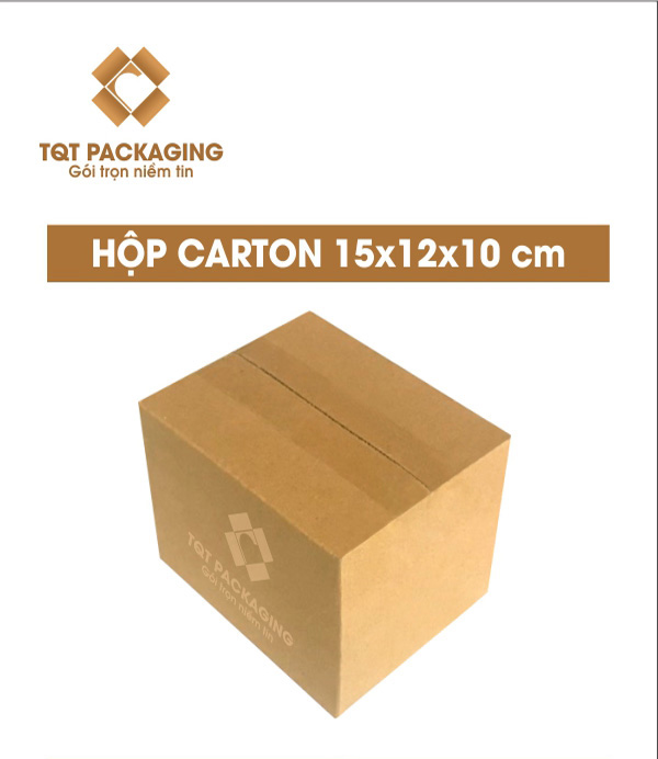 Hộp carton size 1: 15x12x10 cm - Thùng Carton In Flexo - Chi Nhánh Công Ty TNHH Bao Bì TQT Tại Hà Nội