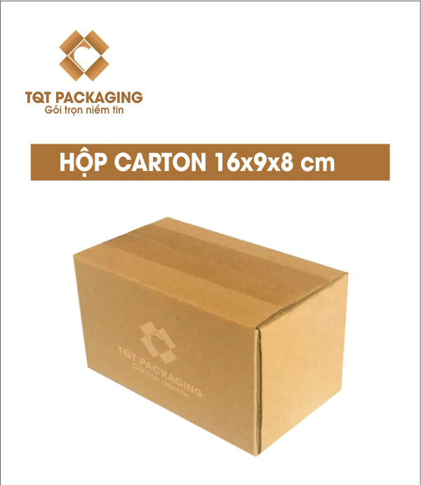 Hộp carton size 246: 16x9x8 cm - Thùng Carton In Flexo - Chi Nhánh Công Ty TNHH Bao Bì TQT Tại Hà Nội