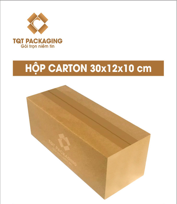 Hộp carton size 113: 30x12x10 cm - Thùng Carton In Flexo - Chi Nhánh Công Ty TNHH Bao Bì TQT Tại Hà Nội