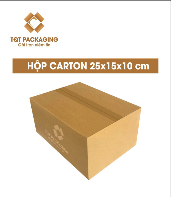 Hộp carton size 352: 25x15x10 cm - Thùng Carton In Flexo - Chi Nhánh Công Ty TNHH Bao Bì TQT Tại Hà Nội