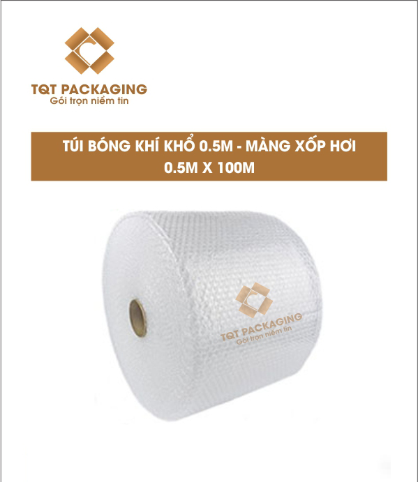 Túi bóng khí khổ 0.5m-màng xốp hơi