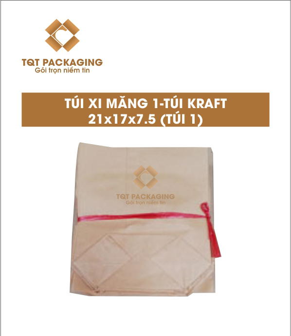 Túi xi măng 1-túi giấy kraft - Thùng Carton In Flexo - Chi Nhánh Công Ty TNHH Bao Bì TQT Tại Hà Nội