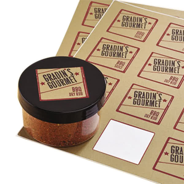 Nhãn decal giấy kraft vuông - Bao Bì Túi Zip BBN - Công Ty Cổ Phần BBN