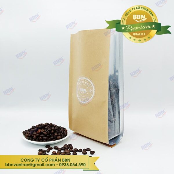 Túi giấy 4 biên hông trong suốt - Bao Bì Túi Zip BBN - Công Ty Cổ Phần BBN