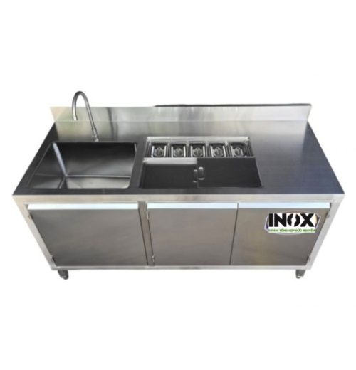 Quầy pha chế inox 1m6 - Inox Thiên An Phát - Công Ty TNHH Sản Xuất Thương Mại Dịch Vụ Inox Thiên An Phát