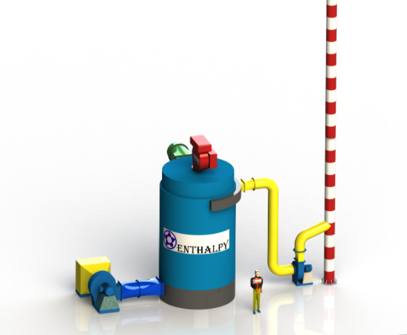 Lò khí nóng đốt dầu DO, FO hoặc khí gas LPG, CNG, BIOGAS