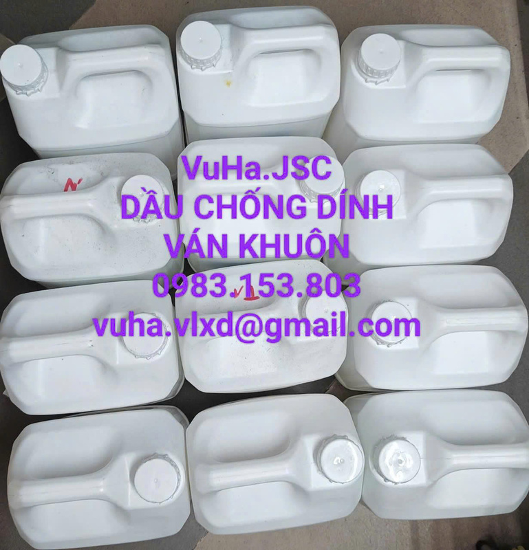 Dầu tách khuôn - Nhám Vũ Hà - Công Ty CP Thương Mại Và Xuất Nhập Khẩu Vũ Hà