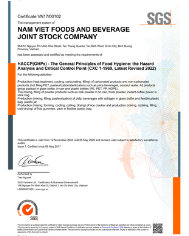 Chứng nhận HACCP