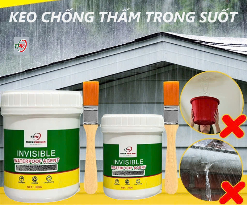 Keo chống thấm trong suốt