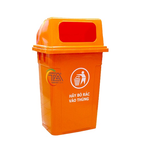 Thùng rác nhựa 90L nắp hở - Công Ty TNHH Sản Xuất Công Nghiệp Nhựa Thiên Ân