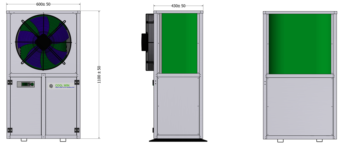 Water chiller giải nhiệt gió 02-05HP - Máy Lạnh Chiller VMV - Công Ty TNHH Một Thành Viên Thương Mại Dịch Vụ Kỹ Thuật Lạnh VMV