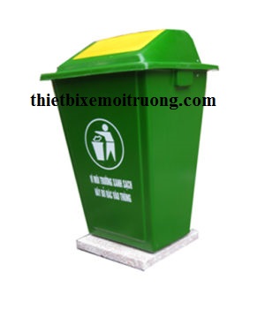 Thùng rác Composite 60l bập bênh