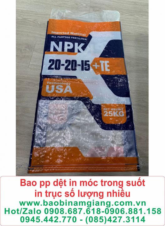 In móc bao PP dệt trong suốt